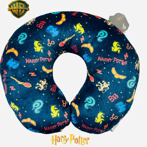 Harry Potter Travel Pillow • Warner Bros Plush Neck Pillow • Hogwarts Icons Cush